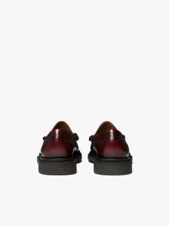 G.H.BASS Weejuns Step Larson Penny Loafers Leather Wine