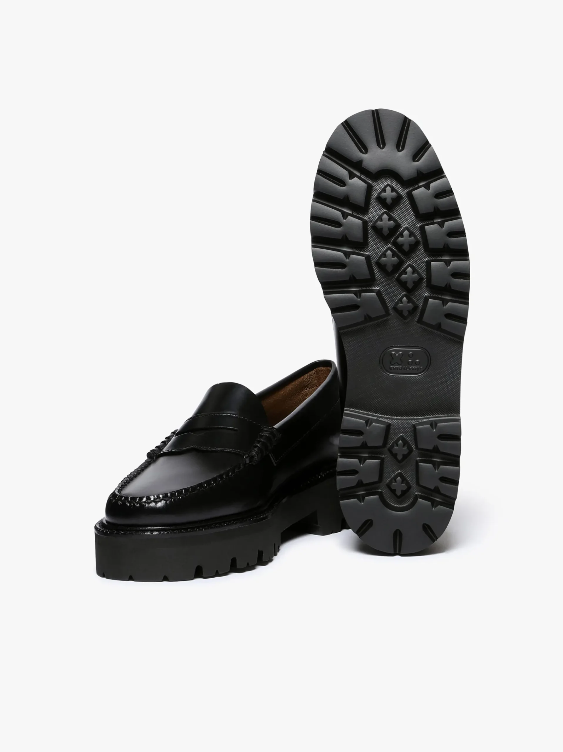 Online G.H.BASS Weejuns Super Lug Penny Loafers Leather Black