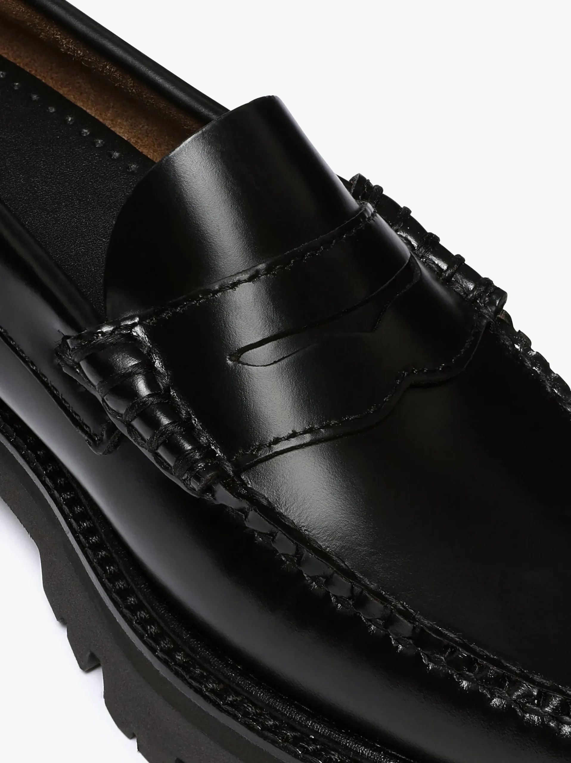 Online G.H.BASS Weejuns Super Lug Penny Loafers Leather Black