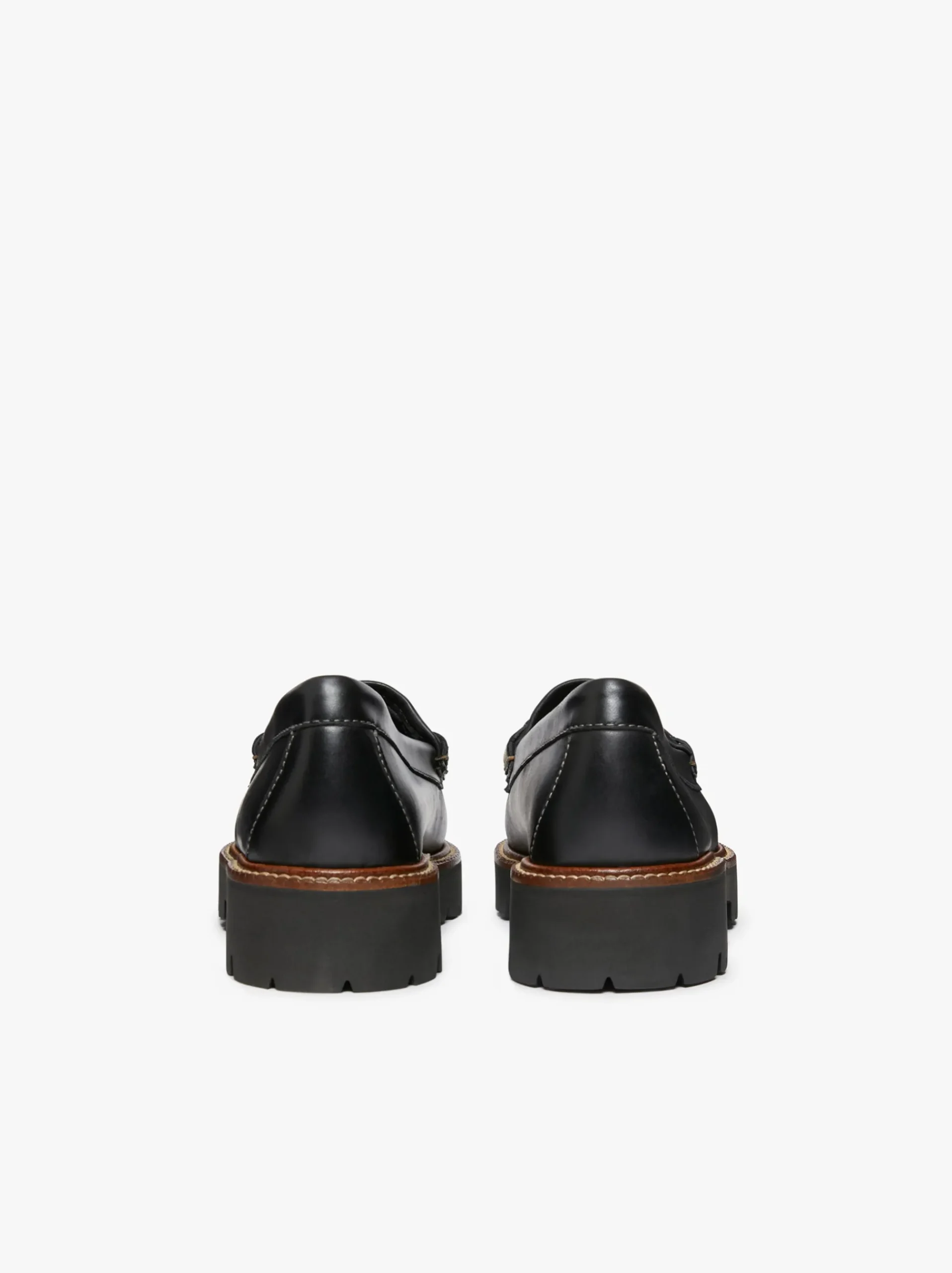 Discount G.H.BASS Weejuns Super Lug Whitney Penny Loafers Leather Black