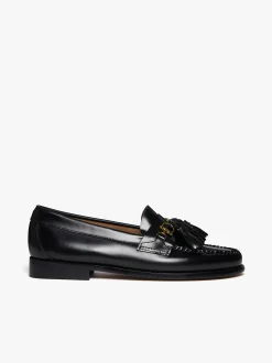 Discount G.H.BASS Weejuns Tetra Tassel Loafers Leather Black