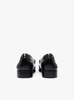 New G.H.BASS Weejuns Tricolour Penny Loafers Black, Chocolate & Green Leather