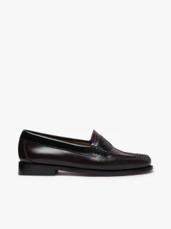 Online G.H.BASS Weejuns Tricolour Penny Loafers Dark Brown, Black & Plum Leather