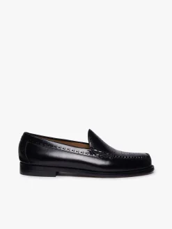 Best G.H.BASS Weejuns Venetian Brogue Loafers Leather Black