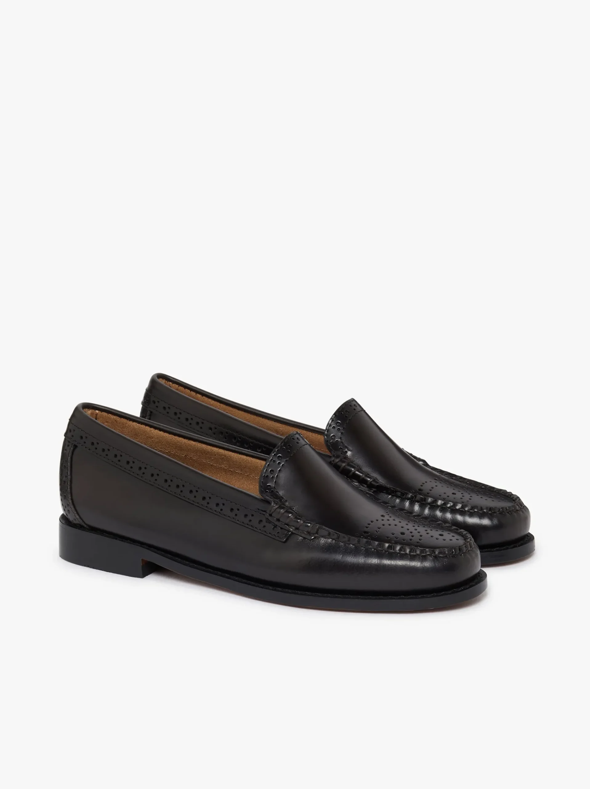 Online G.H.BASS Weejuns Venetian Brogue Loafers leather Chocolate