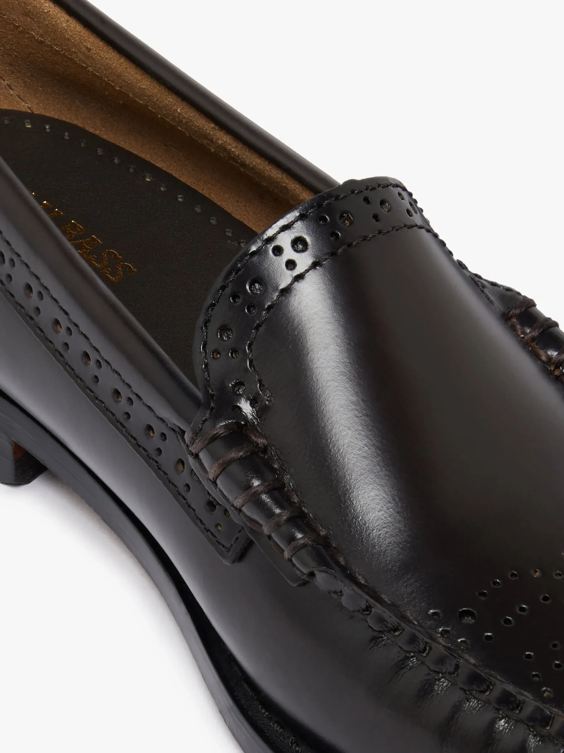 Online G.H.BASS Weejuns Venetian Brogue Loafers leather Chocolate