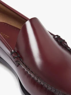 Outlet G.H.BASS Weejuns Venetian Loafers Leather Wine