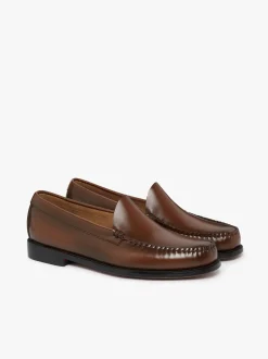 Online G.H.BASS Weejuns Venetian Loafers Whiskey Brown Leather Mid brown
