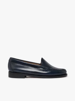 G.H.BASS Weejuns Venetian Loafers Navy Leather