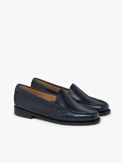 G.H.BASS Weejuns Venetian Loafers Navy Leather