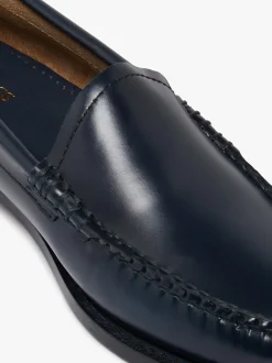 G.H.BASS Weejuns Venetian Loafers Navy Leather