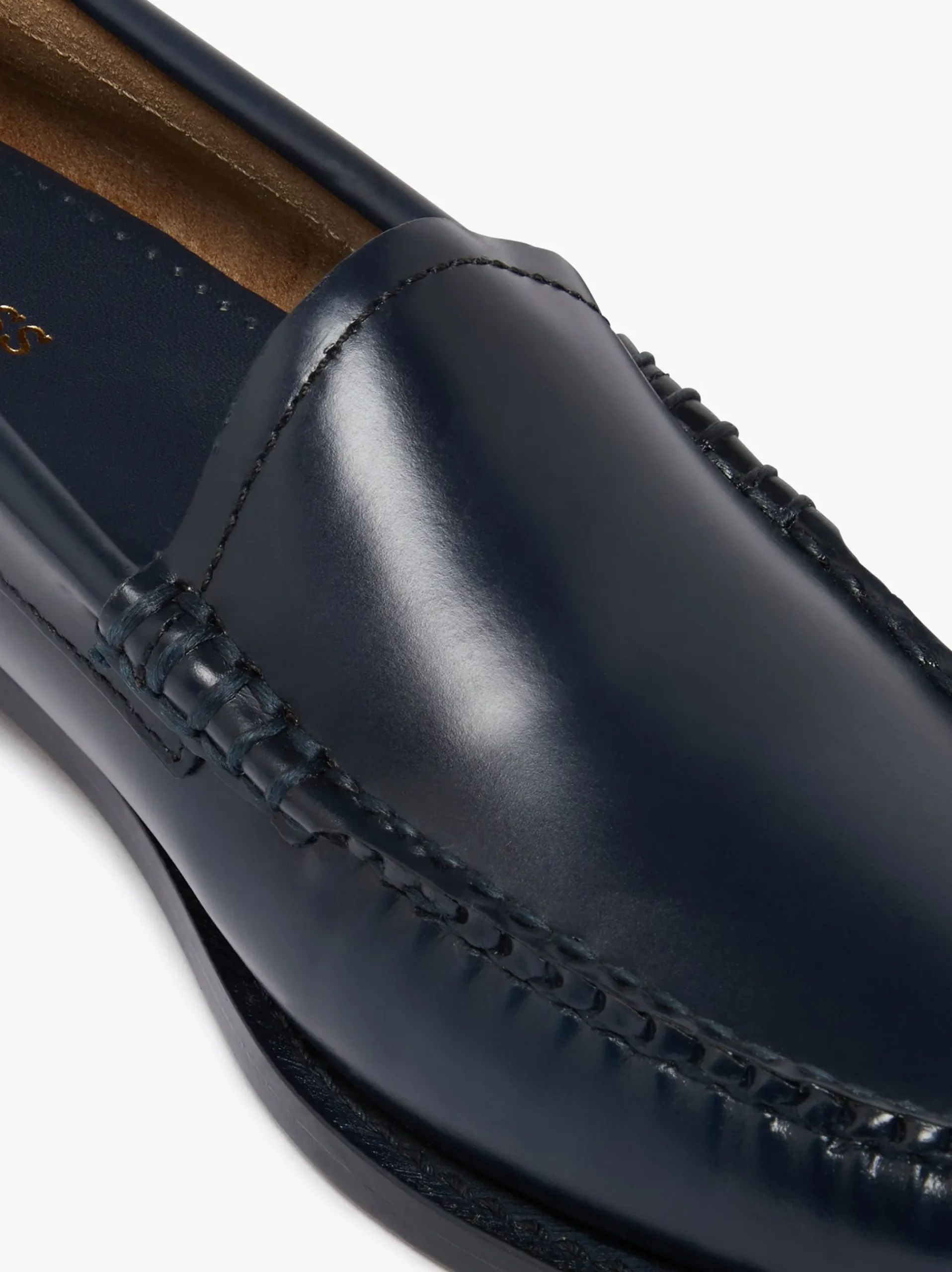 G.H.BASS Weejuns Venetian Loafers Navy Leather