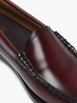 G.H.BASS Weejuns Venetian Loafers Wine Leather