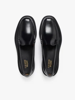 G.H.BASS Weejuns Venetian Step Loafers leather Black