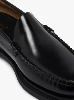 G.H.BASS Weejuns Venetian Step Loafers leather Black